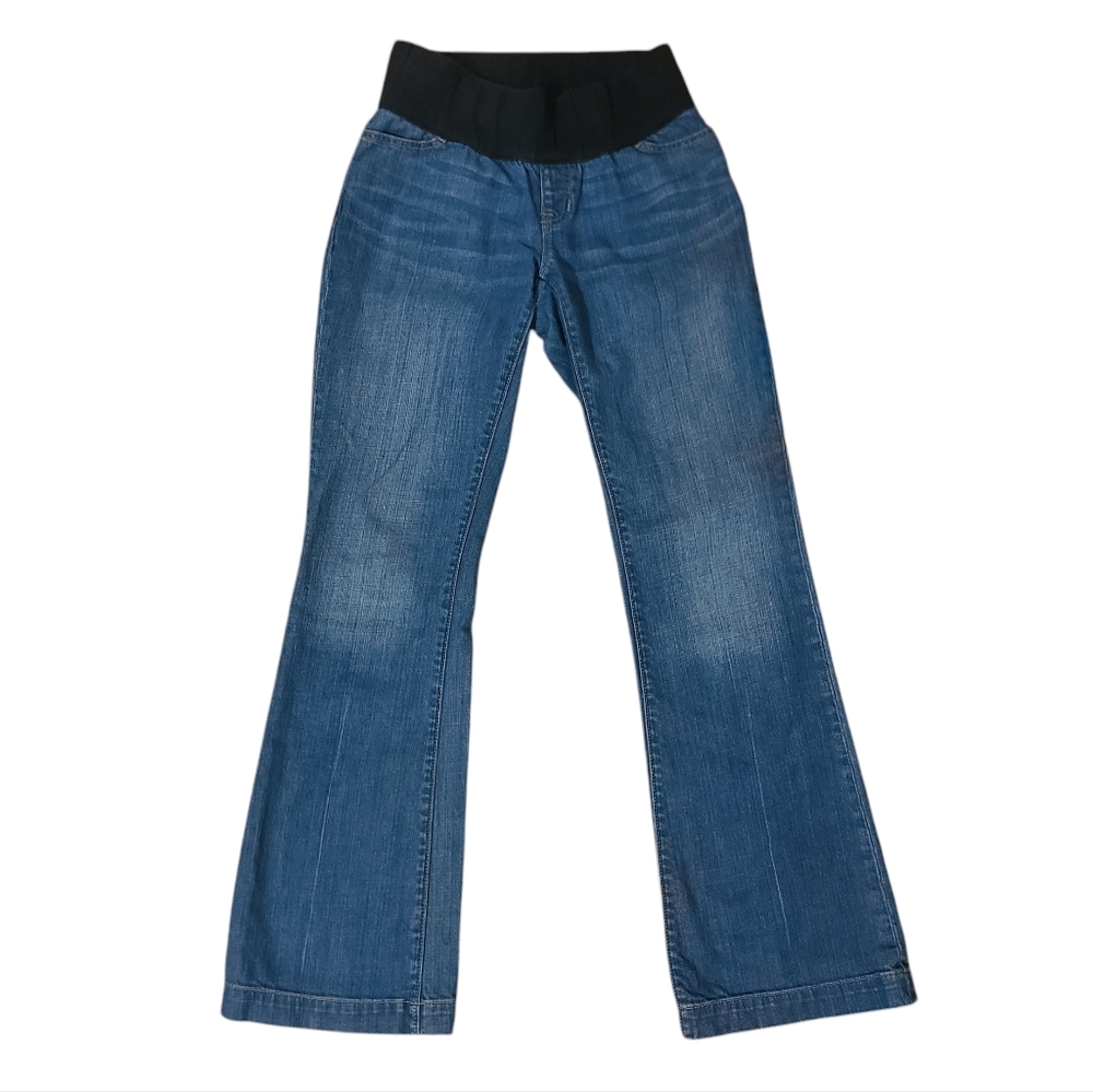 Gap Maternity Bootcut Jeans Women's Size 0 Short Band Medium Wash